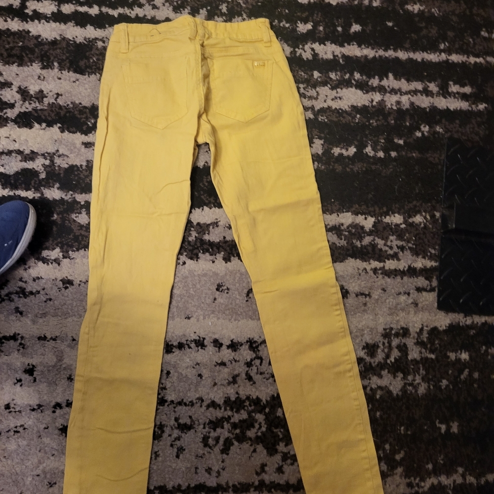 Vintage yellow jeans y2k